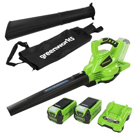 0Ah Battery and Charger Included. . Greenworks 40v leaf blower